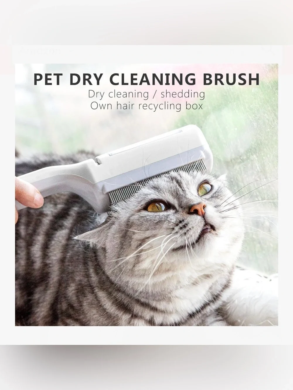 Pet Dry Cleaning Brush By Miwoowim - For Dogs And Cats 2 SETS Steel needle brush
